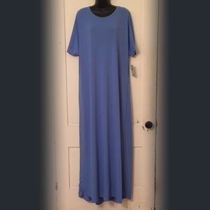 LuLaRoe Maria, Solid Sky Blue, 2XL, NWT